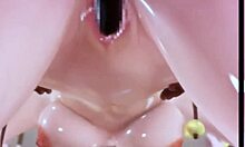 Hentai 3D animácia: Erotické stretnutie Chun-lis s masívnym čiernym hriadeľom