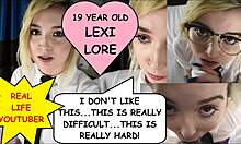 Tânăra vlogger Lexi Lore împărtășește bretele și vorbe murdare într-un videoclip de deepthroat