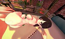 Chizuru Ichinoses salvaje follando de lado en hentai 3D